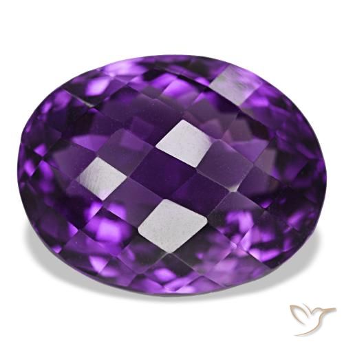 30.20ct Violeta avermelhado Ametista, oval, IF