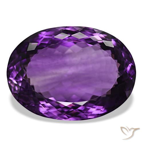 50.90ct Violeta avermelhado Ametista, oval, IF