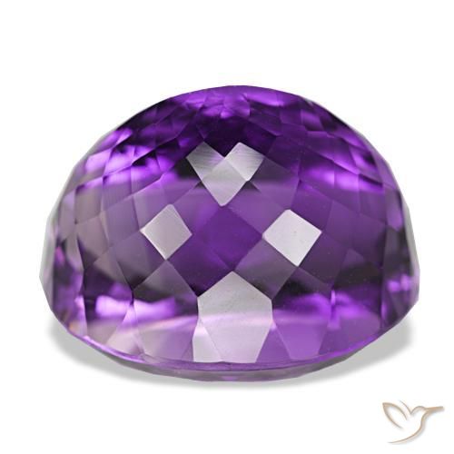 Ametista Violeta médio Natural 31.10ct, Corte Oval, VVS-VS