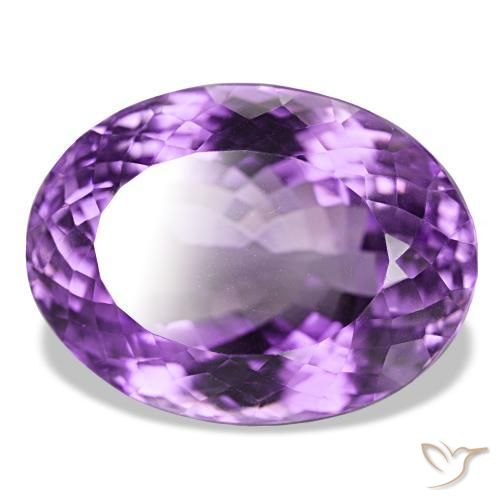 Ametista Violeta Profundo Natural 48.71ct, Corte Oval, IF