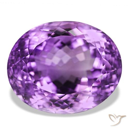 Ametista Violeta rosado Natural 40.93ct, Corte Oval, VVS-VS
