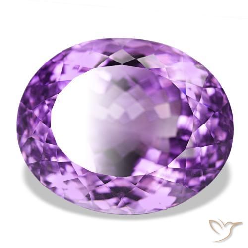 Ametista Violeta rosado Natural 40.93ct, Corte Oval, VVS-VS