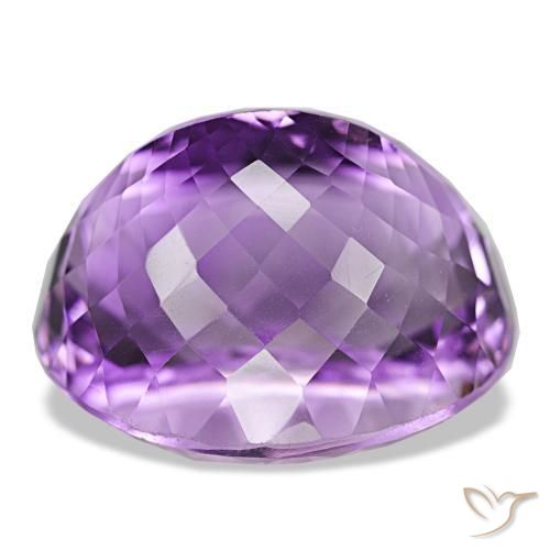 Ametista Violeta rosado Natural 40.93ct, Corte Oval, VVS-VS