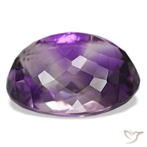 Ametista Violeta Profundo Natural 34.20ct, Corte Oval, VVS-VS