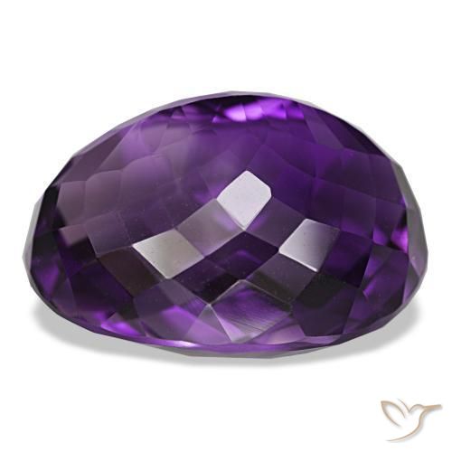 Ametista Violeta médio Natural 32.51ct, Corte Oval, IF
