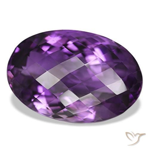 Ametista Violeta médio Natural 39.27ct, Corte Oval, VVS-VS