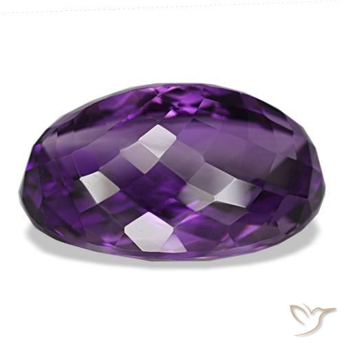 Ametista Violeta médio Natural 39.27ct, Corte Oval, VVS-VS
