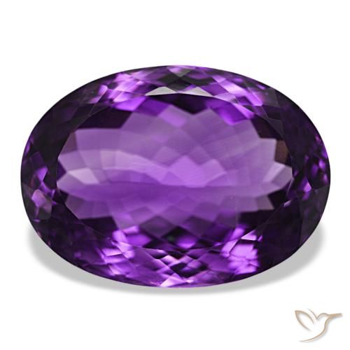 Ametista Violeta Profundo Natural 34.51ct, Corte Oval, VVS