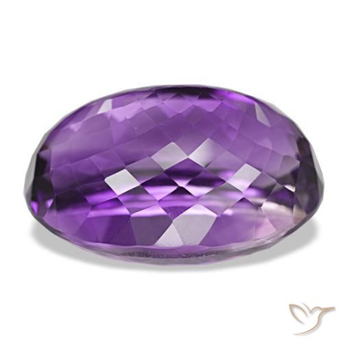 Ametista Violeta Profundo Natural 34.51ct, Corte Oval, VVS