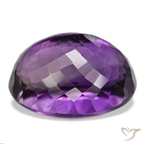 Ametista Violeta médio Natural 45.25ct, Corte Oval, IF