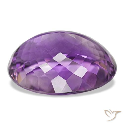 Ametista Violeta Púrpura Natural 40.46ct, Corte Oval, VVS