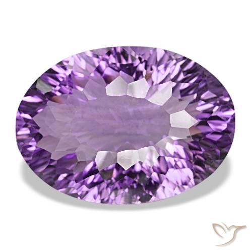 Ametista Violeta Rosado Profundo Natural 29.67ct, Corte Oval, VS