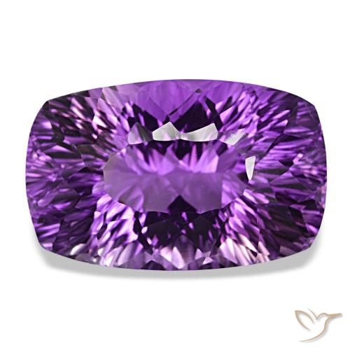 55.56ct Violeta Púrpura Profundo Ametista, Almofada, VVS