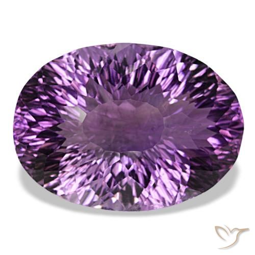 Ametista violeta púrpura profundo natural 58,14ct, corte oval, VVS
