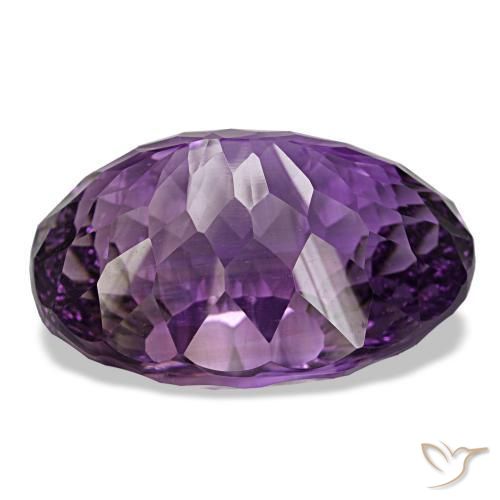 Ametista violeta púrpura profundo natural 58,14ct, corte oval, VVS