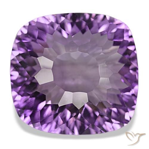 Ametista violeta púrpura profundo natural 29,07ct, almofada cortada, VVS