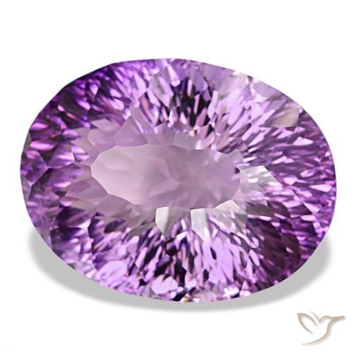 Ametista violeta púrpura profundo natural 82,91ct, corte oval, VVS