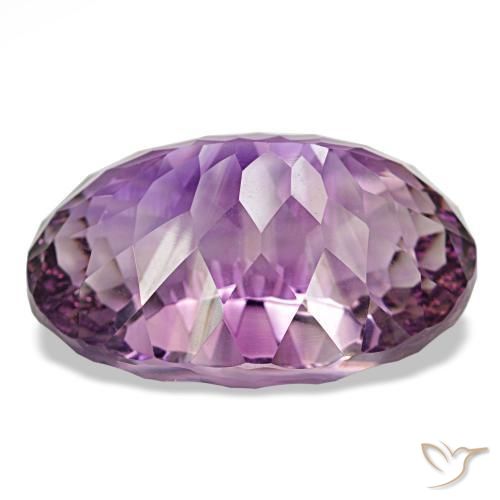 Ametista Violeta Púrpura Natural 81,61ct, Corte Oval, VVS