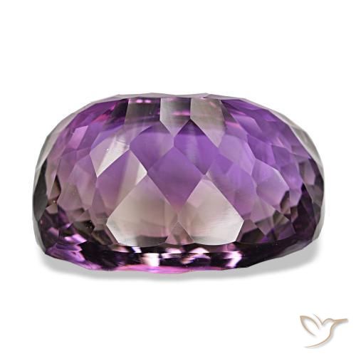 Ametista violeta natural 53,04ct, almofada cortada, VVS