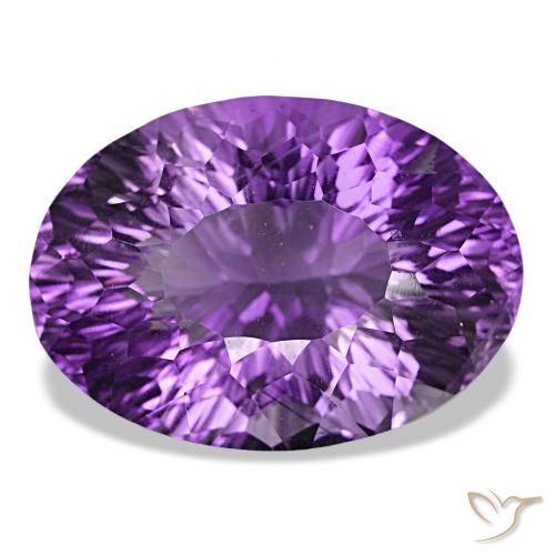 38.84ct medium dark purplish-violet ametista, oval, VVS