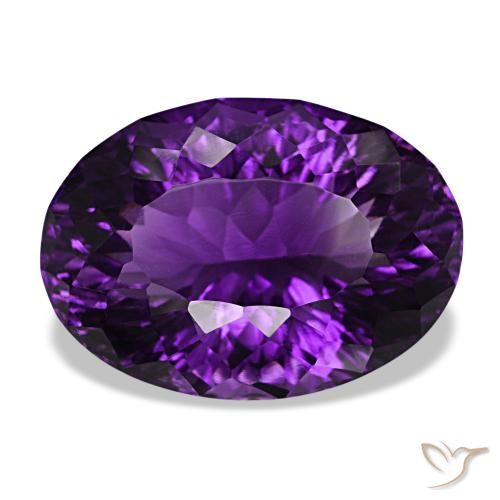 30.96ct violeta médio ametista, oval, VVS-VS