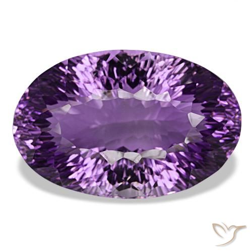 63.99ct violeta médio ametista, oval, VVS