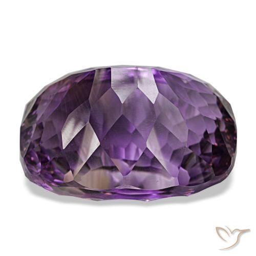 Ametista violeta médio natural 58,37ct, almofada cortada, VVS-VS