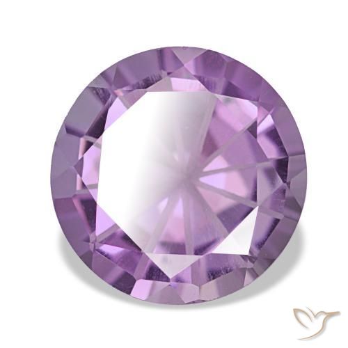 Ametista violeta natural 2,17ct, corte redondo, VVS