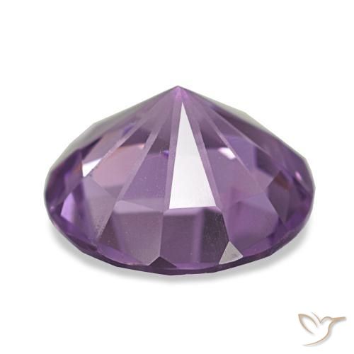 Ametista violeta natural 2,17ct, corte redondo, VVS