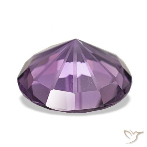 Ametista violeta natural 2,76ct, corte redondo, VVS