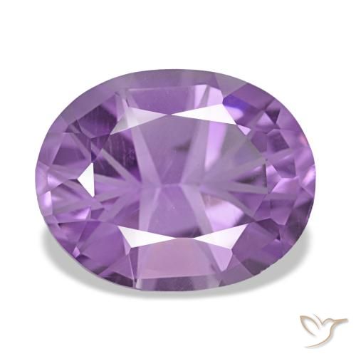 Ametista violeta natural 4,71ct, corte oval, VVS-VS