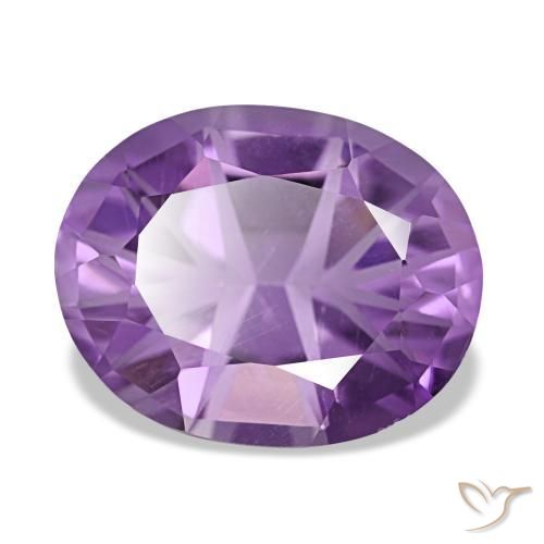 Ametista violeta natural 4,71ct, corte oval, VVS-VS