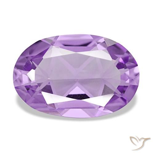 Ametista violeta natural 2,91ct, corte oval, VVS