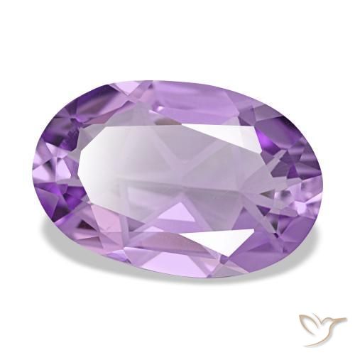 Ametista violeta natural 2,91ct, corte oval, VVS