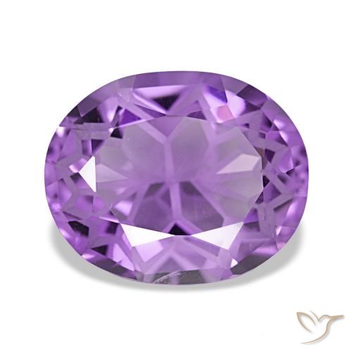 Ametista violeta natural 4,19ct, corte oval, VVS