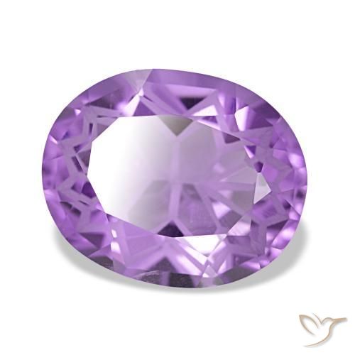 Ametista violeta natural 4,19ct, corte oval, VVS