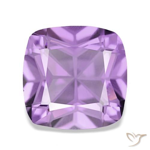 Ametista violeta natural 3,60ct, almofada cortada, VVS-VS