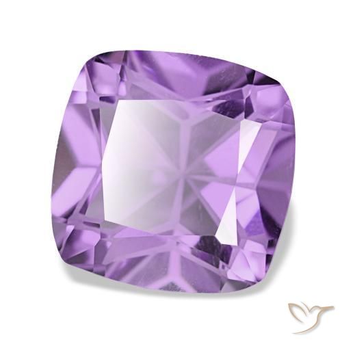 Ametista violeta natural 3,60ct, almofada cortada, VVS-VS