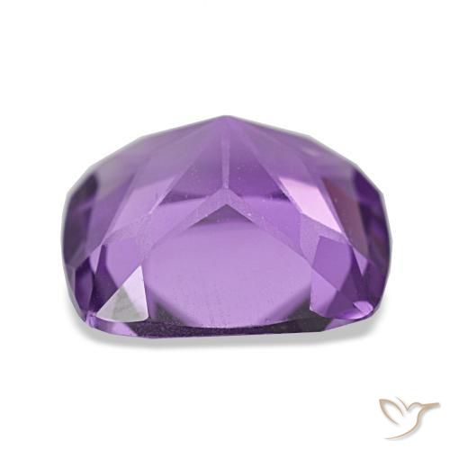 Ametista violeta natural 3,21ct, almofada cortada, VVS