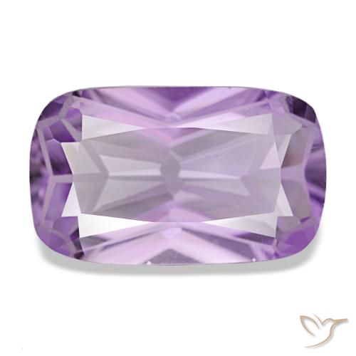 Ametista violeta natural 3,57ct, almofada cortada, VVS-VS