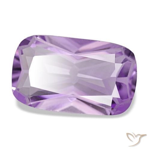 Ametista violeta natural 3,57ct, almofada cortada, VVS-VS
