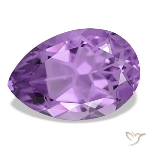 11.22ct violeta ametista, formato de pêra, VVS-VS