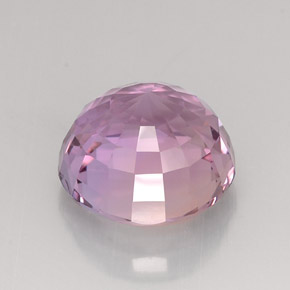 Ametrino bicolor natural 18,16ct, corte redondo, IF