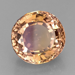 Ametrino bicolor natural 15,84ct, corte oval, IF