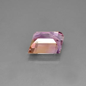 Ametrino bicolor natural 17,14ct, forma extravagante, IF