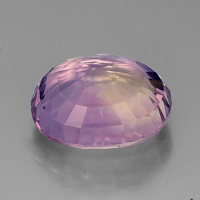 Ametrino bicolor natural 15,67ct, corte oval, IF