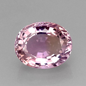 Ametrino bicolor natural 18,22ct, corte oval, IF