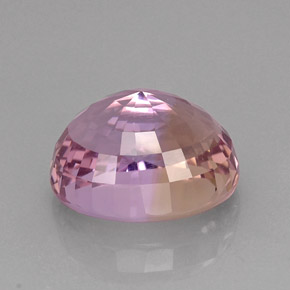 Ametrino bicolor natural 18,22ct, corte oval, IF
