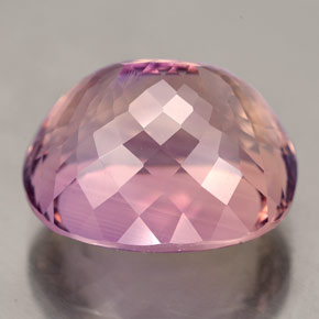 Ametrino bicolor natural 23,99ct, almofada cortada, IF