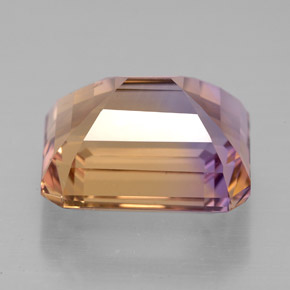 Ametrina Bicolor Natural 6.66ct, Corte Esmeralda, VVS-VS